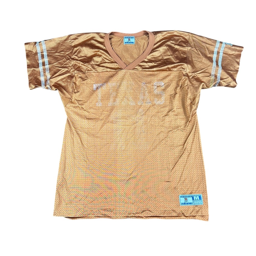 Vintage Texas Longhorns Football Jersey 90s Authentic Boa Sports Burnt Orange M